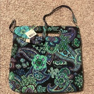 Vera Bradley Blue and Green Paisley Crossbody Bag